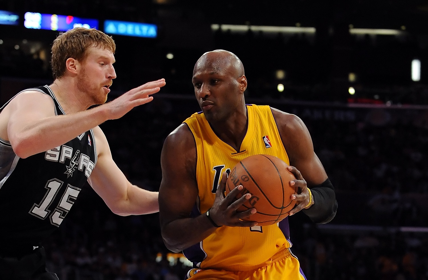  at Staples Center on April 12, 2011 in Los Angeles, California.